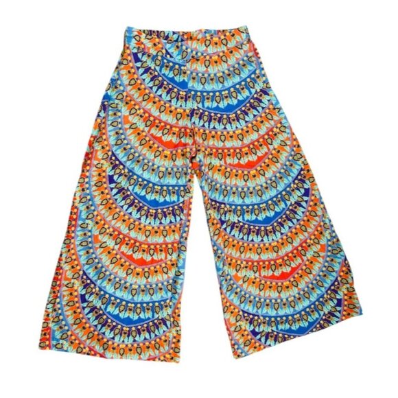 PAOLITA Womens Medium Multicolor Wide Leg Pants - Picture 1 of 12